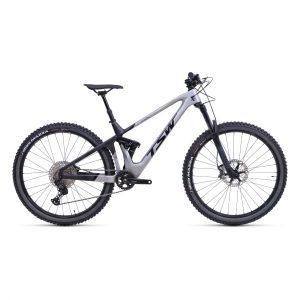 Bicicleta MTB TSW All Quest Full Suspension Carbono Roda 29 Tamanho 17.5 12 Velocidades Prata Preto