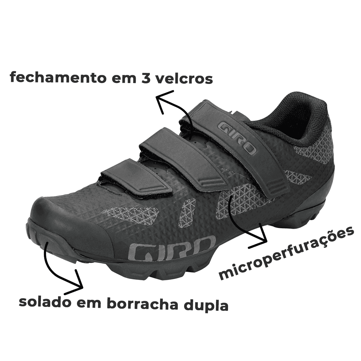 Sapatilha Mountain Bike Giro Ranger Preto 43BR - Image 6