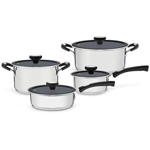 Jogo de Panelas com Revestimento Interno Cerâmico, Tramontina, Solar 65120026, Inox