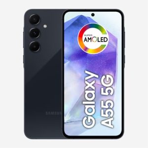 Samsung Celular Galaxy A55 5G, Câmera Tripla até 50MP, Tela 6.6″, 128GB Azul Claro