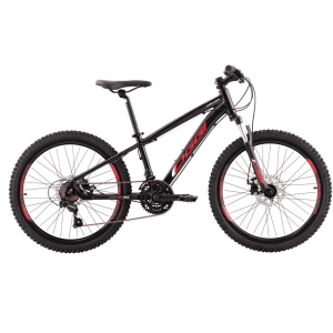 Bicicleta Infantil Oggi Hacker Aro 24 Preto Vermelho e Branco
