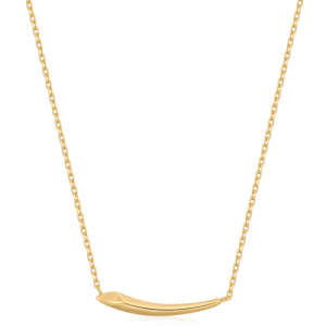 Gold Arrow Bar Necklace