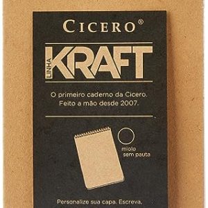 Bloco Wire-O Kraft, Cicero, 2520, Bege