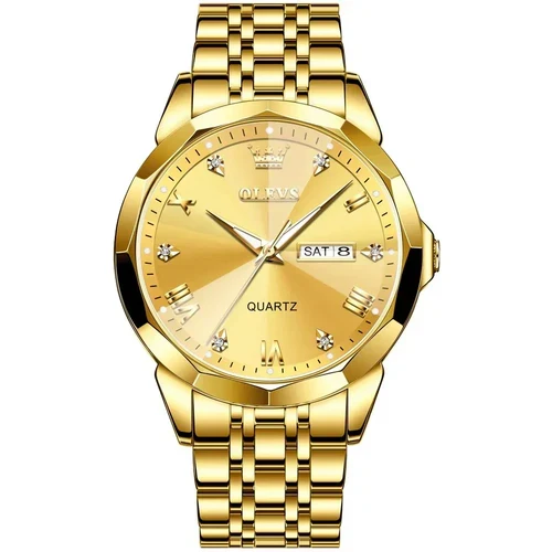 Relógio Masculino Premium Luxury Gold 3D - Mostrador Safira - Image 6