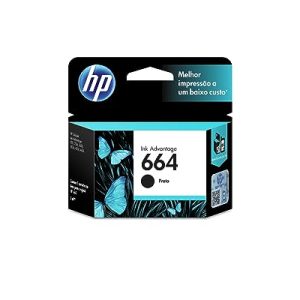 Cartucho HP 664 Preto Original (F6V29AB) Para HP Deskjet 2136, 2676, 3776, 5076, 5276