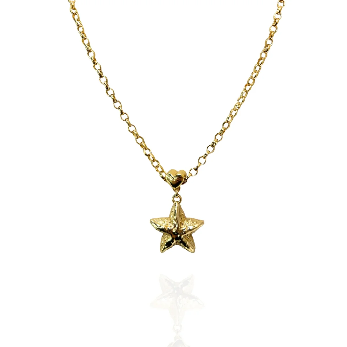 Colar Pingente Estrela do Mar Folheado 18k - Image 3