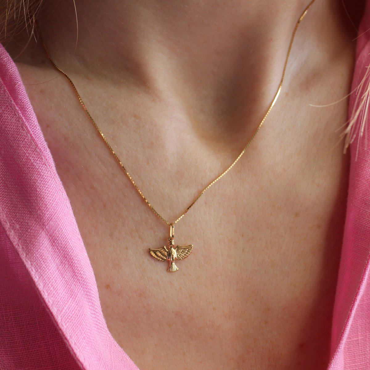 Colar espírito santo em ouro 18k - Image 5