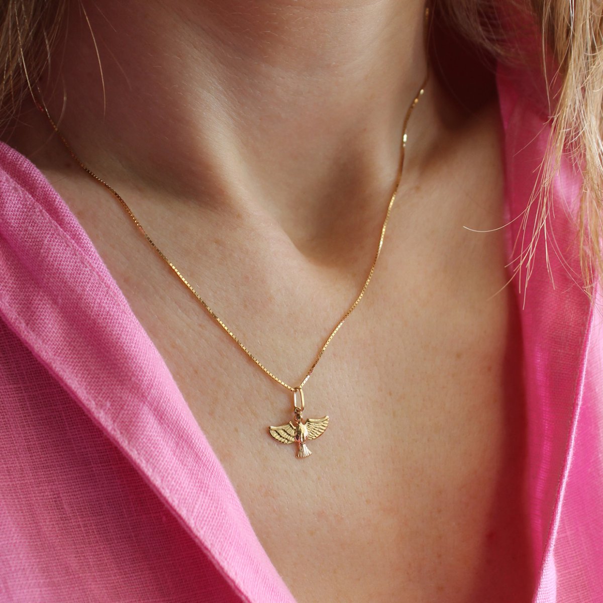 Colar espírito santo em ouro 18k - Image 3
