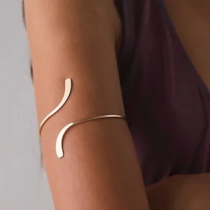 Bracelete Minimalista Dourado Aço Inox Antialérgico