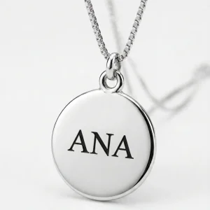 Colar com nome personalizado a lazer Prata Semijoia