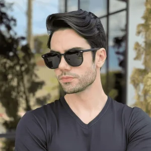 😎 VisionEdge™ – Óculos de Sol Masculino Quadrado UV400 | Estilo, Proteção e Confiança