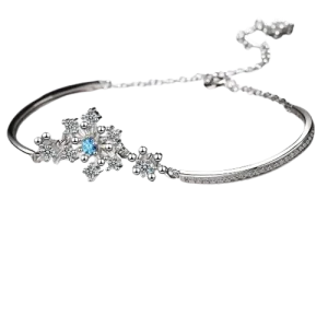 Pulseira de Prata Floco de Neve