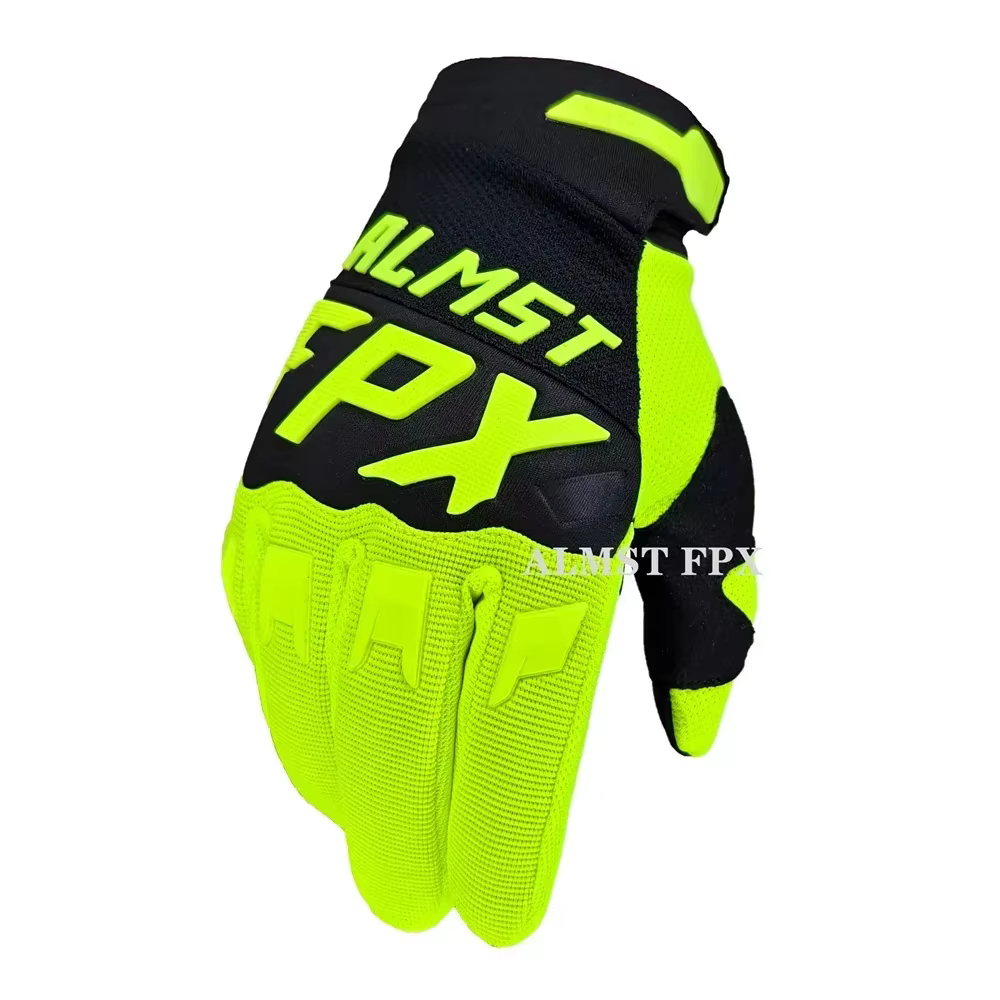 Almst fpx mx fora da estrada bicicleta sujeira luvas de dedo cheio mtb luvas da motocicleta moto das mulheres dos homens respirável anti-choque motocross luvas