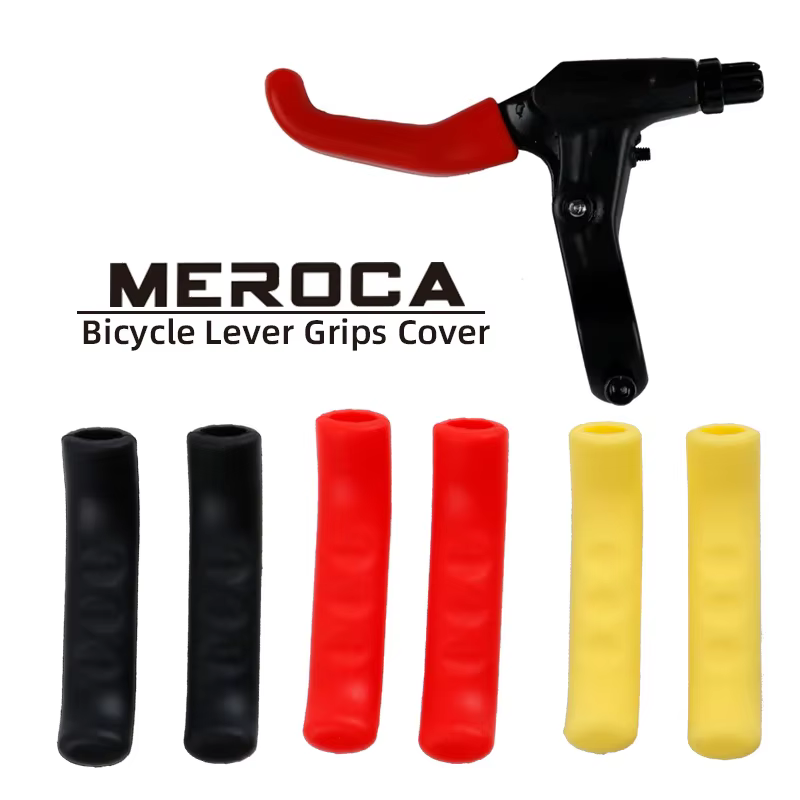 Meroca 1 par alavanca de freio da bicicleta protetora silicone apertos alavanca do freio capa acessórios da bicicleta