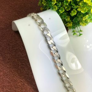 Pulseira Masculina Prata Grume