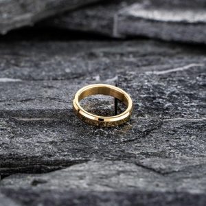 Anel Minimal Banhado Ouro 18k
