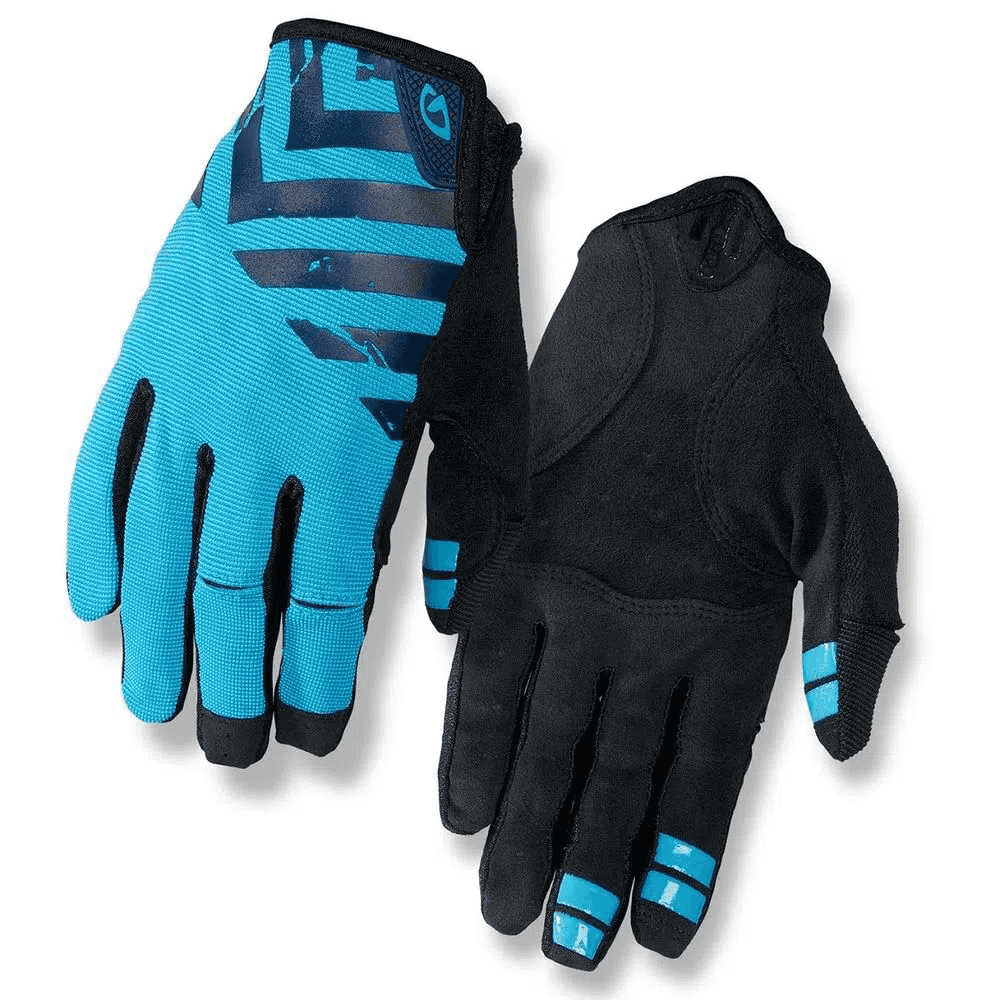 Luva de Ciclismo Giro DND Gel Preto Azul - Image 2