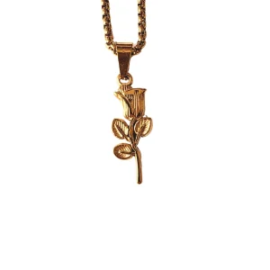 Colar Rose Banhado Ouro 18k