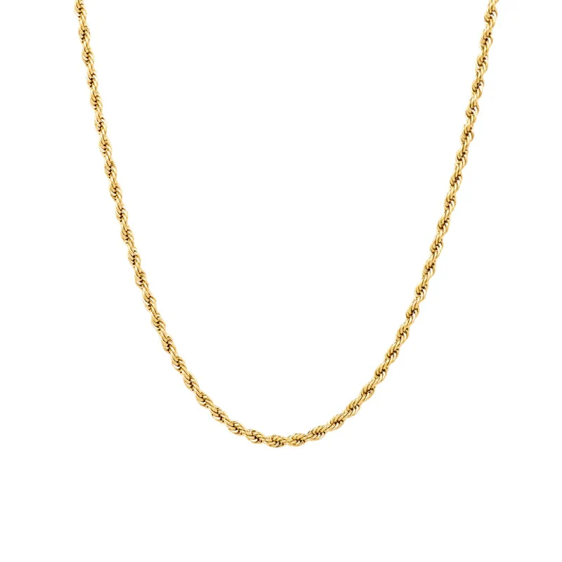 Corrente Minimalista Banhada a Ouro 18k
