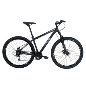 Bicicleta MTB Rava Pressure 21 Velocidades Roda 29 Tamanho 17 Preta e Cinza