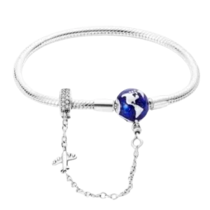 Pulseira de Prata Fecho Viagem