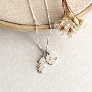 Colar filho “coleção com todo meu amor” com medalha P em prata 960