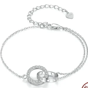 Pulseira de Prata Eternidade