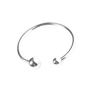 Bracelete Feminino de Prata 925 Aberto com Esferas Minimalistas