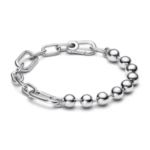 Pulseira de Prata Elo com Esferas