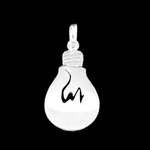 Pingente Lampada em Prata Linha Geek