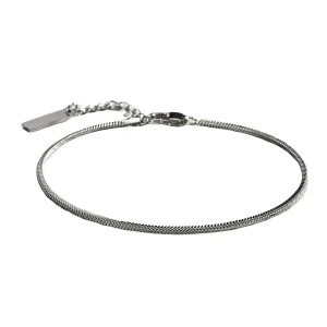 Pulseira Rabo de Rato Aço Prata