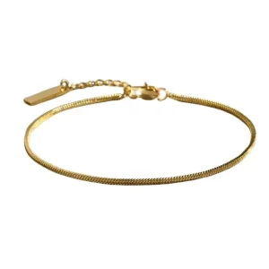 Pulseira Rabo de Rato Banhado Ouro 18k