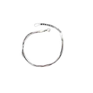 Pulseira de Prata Três Camadas